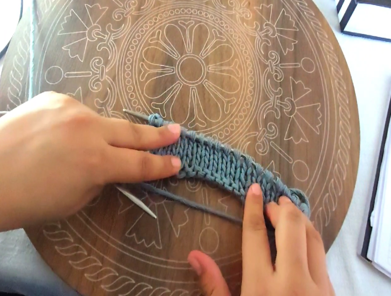 Düz örgü görseli